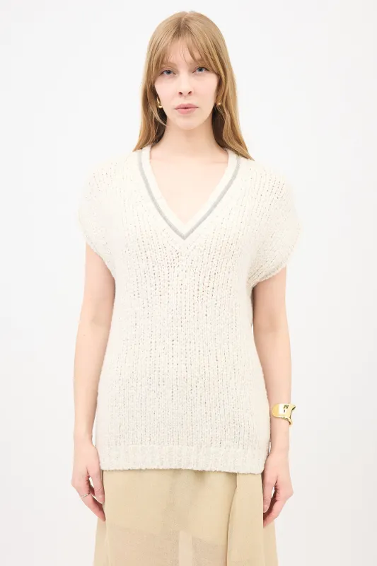 Wool Monili Sweater Vest made by Brunello Cucinelli