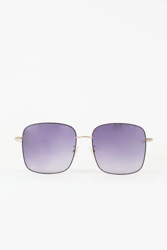 TF894K Oversized Square Sunglasses made by Tom Ford