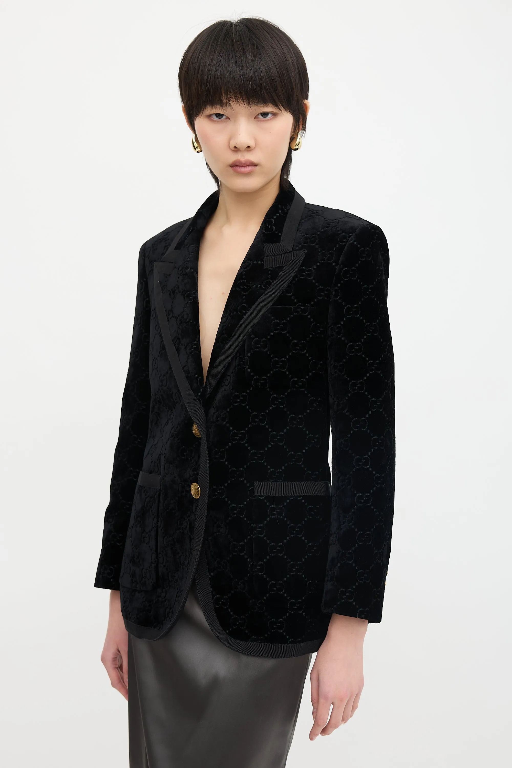 Velvet GG Blazer sold by VSP Consignment product image thumbnail 4