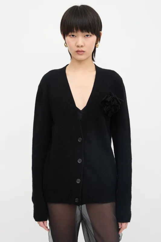 Wool & Cashmere Applique Cardigan made by Gucci