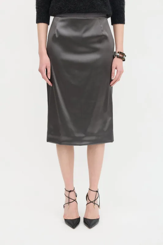 Satin Pencil Skirt made by Dolce & Gabanna