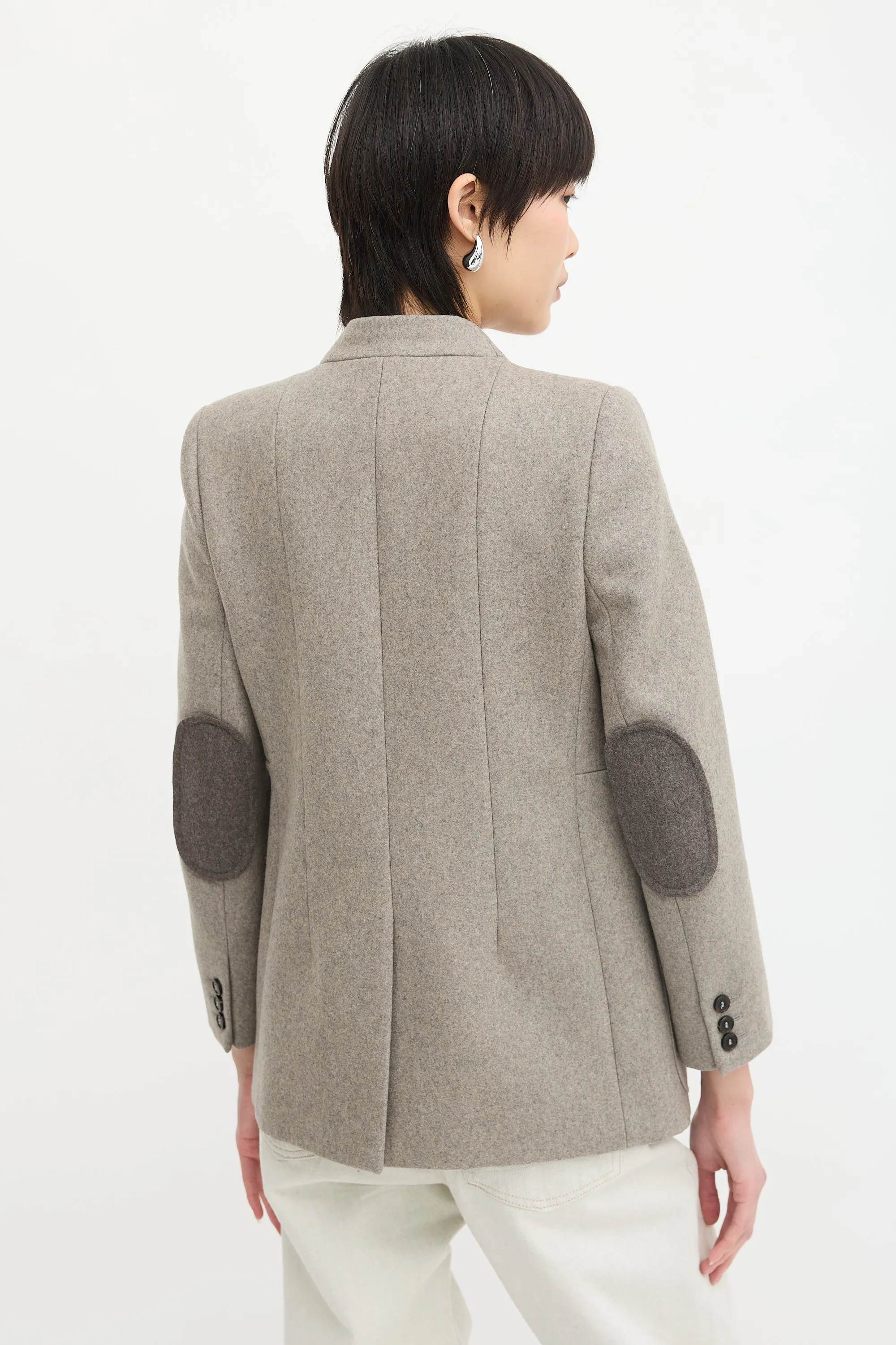 Wool Peak Collar Jacket sold by VSP Consignment product image thumbnail 4