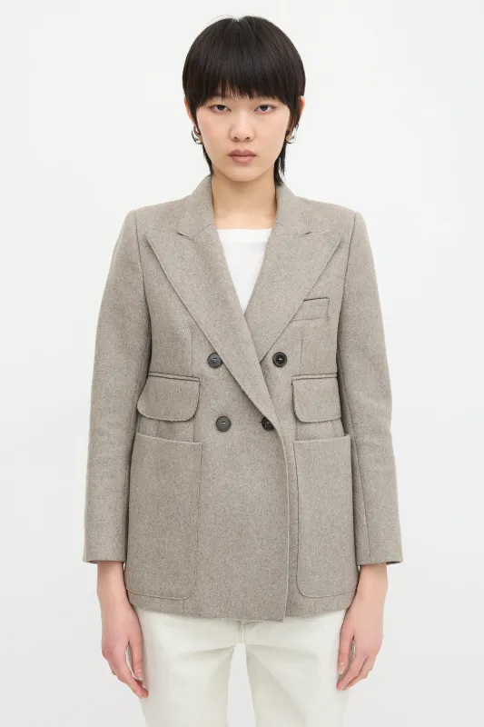 Wool Peak Collar Jacket made by Carven
