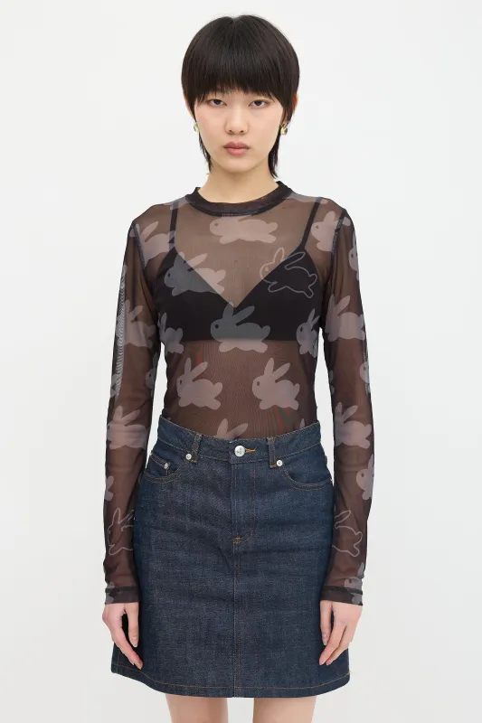 Mesh Printed Top made by J.W. Anderson