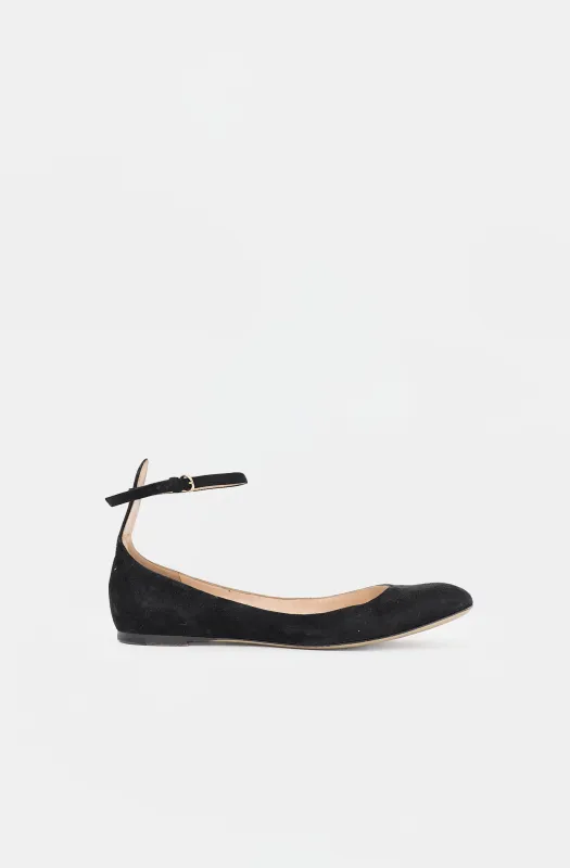Suede Ankle Strap Flat made by Valentino