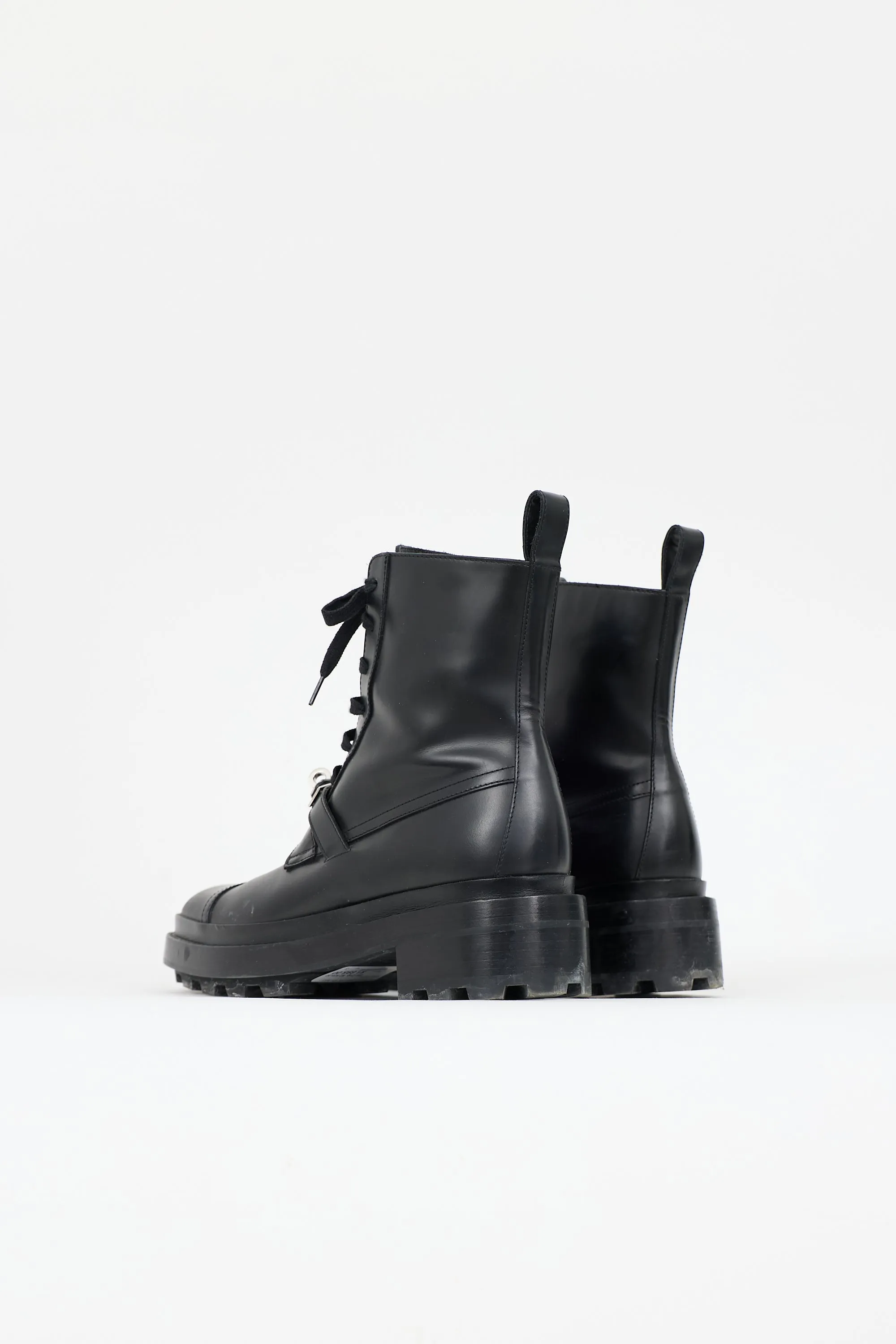 Leather Funk Combat Boot sold by VSP Consignment product image thumbnail 4