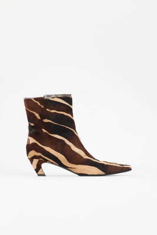 Printed Hair Arizona Boot made by KHAITE