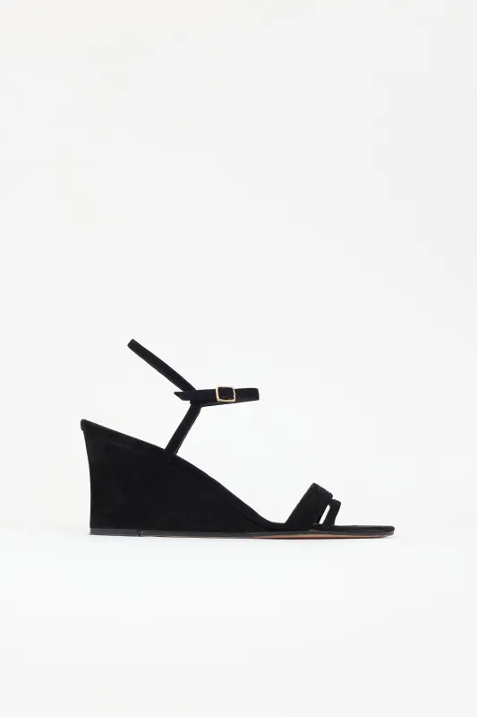 Suede Simple Wedge Sandal made by Emme Parsons
