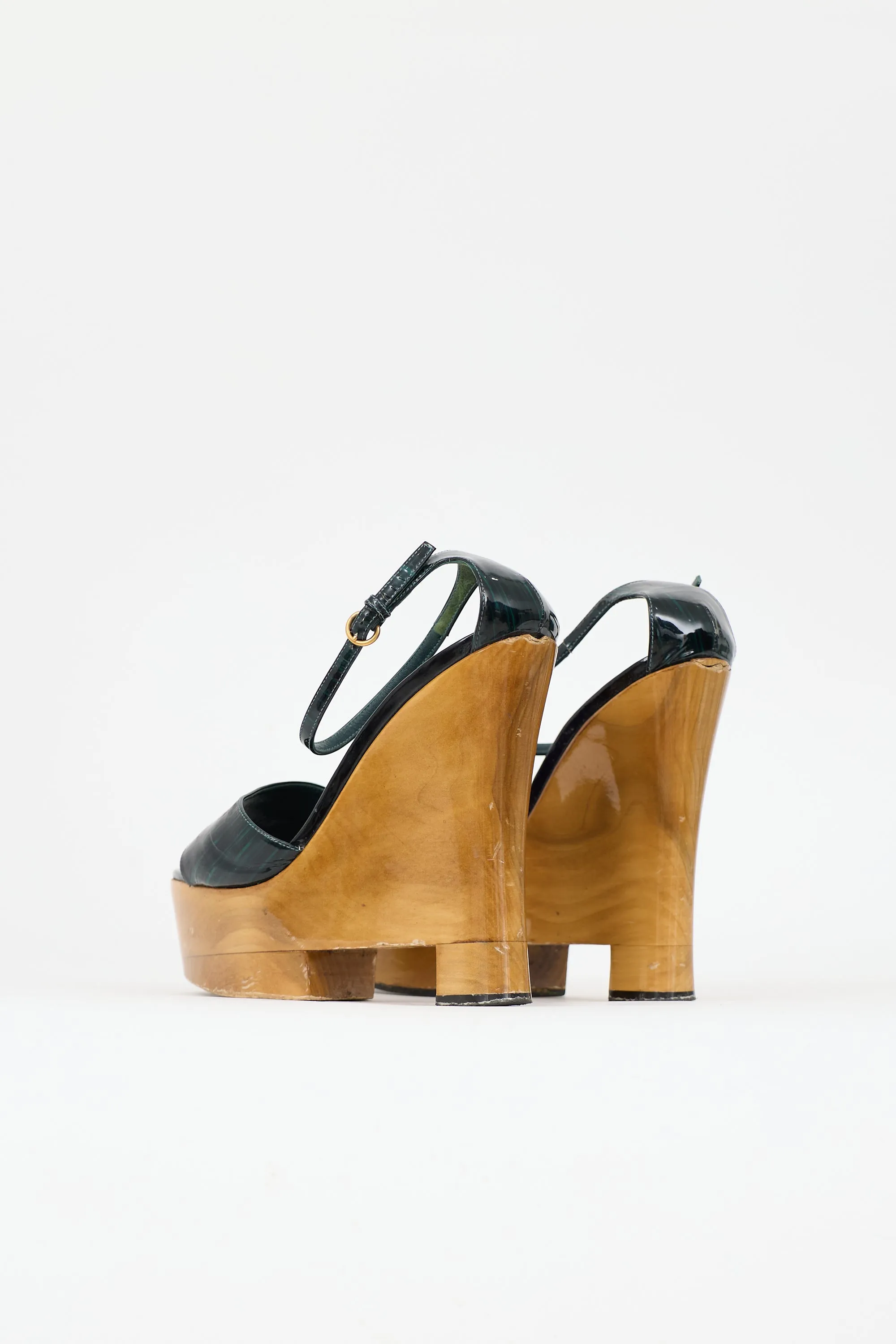 Wooden Tango Platform Sandal sold by VSP Consignment product image thumbnail 4