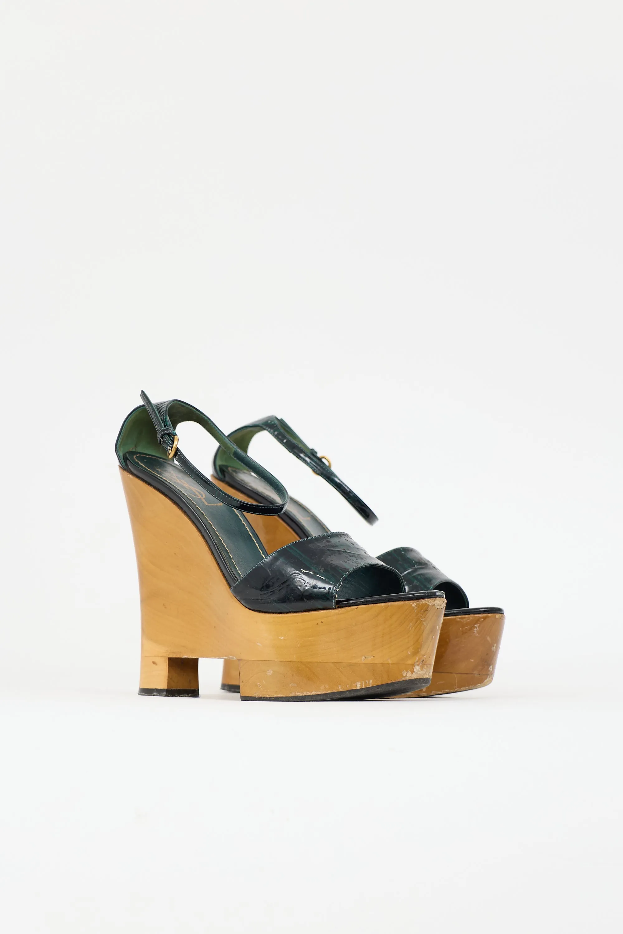 Wooden Tango Platform Sandal sold by VSP Consignment product image thumbnail 2