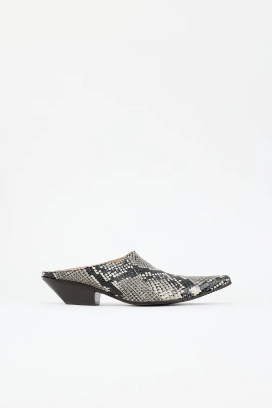 Textured Leather Mule made by Acne Studios