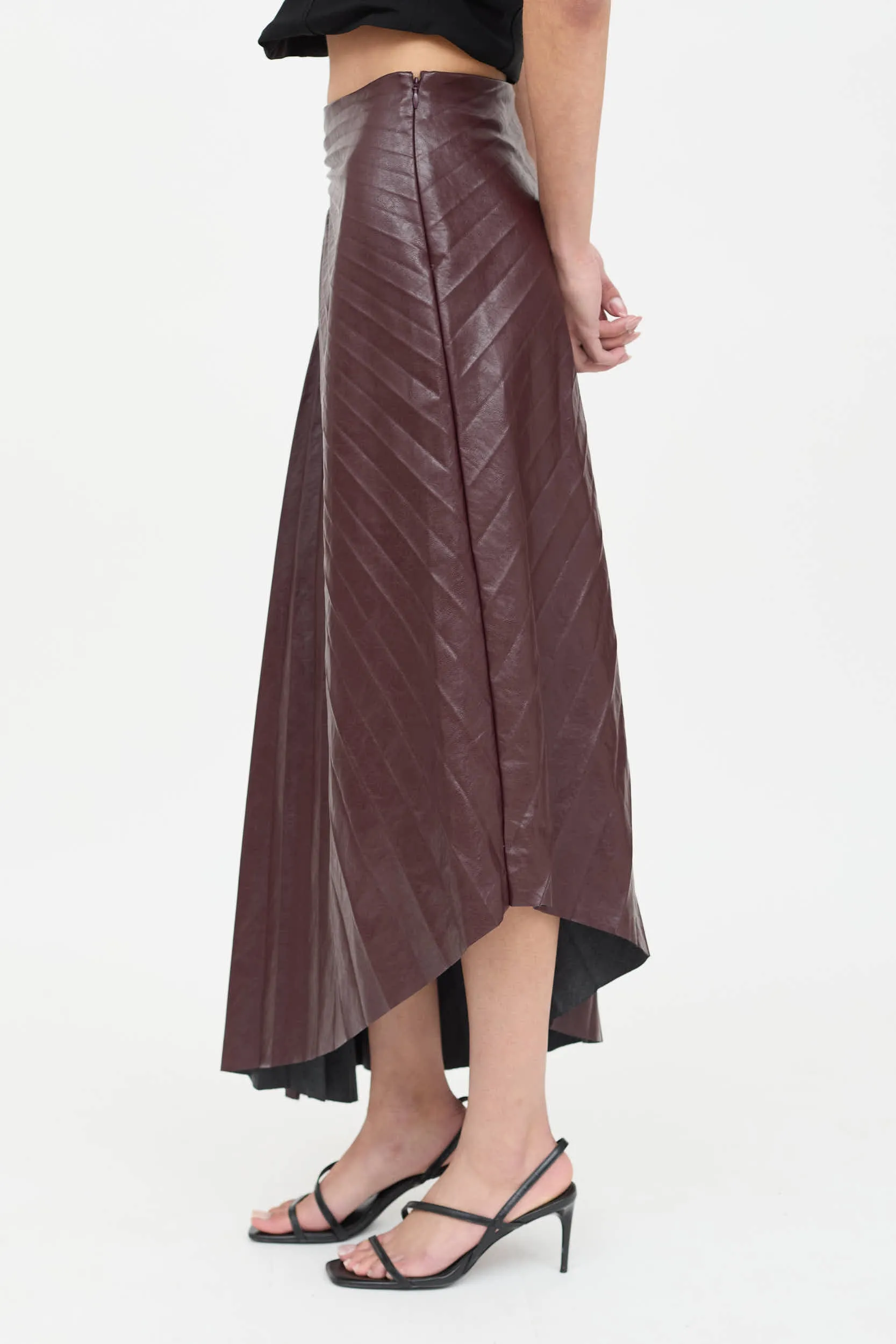 Faux Leather Tracy Skirt sold by VSP Consignment product image thumbnail 3