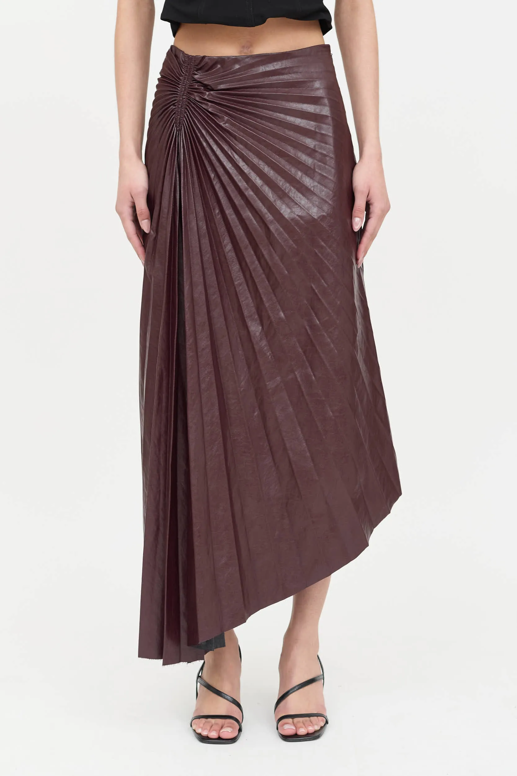 Faux Leather Tracy Skirt sold by VSP Consignment