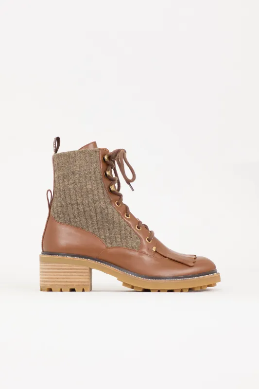 Leather & Wool Franne Boot sold by VSP Consignment