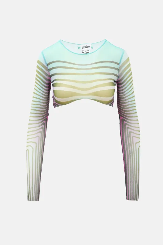 Mesh The Body Morphing Crop Top made by Jean Paul Gaultier