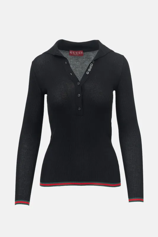 FW 2024 Ribbed Stripe Polo sold by VSP Consignment