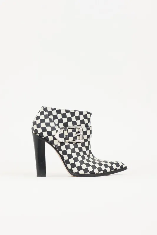 X Altuzarra Checkered Boot made by Gianvito Rossi