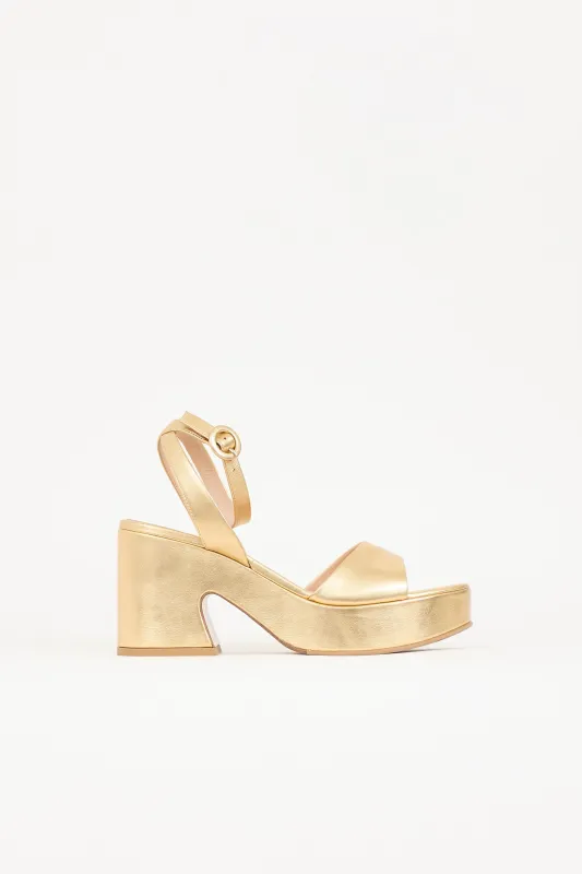 Leather Alma Heel made by Gianvito Rossi