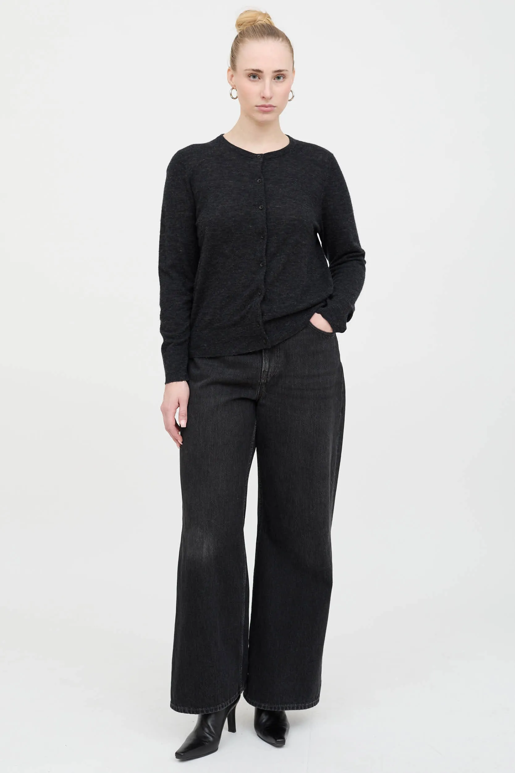 Wool Button Up Cardigan sold by VSP Consignment product image thumbnail 5