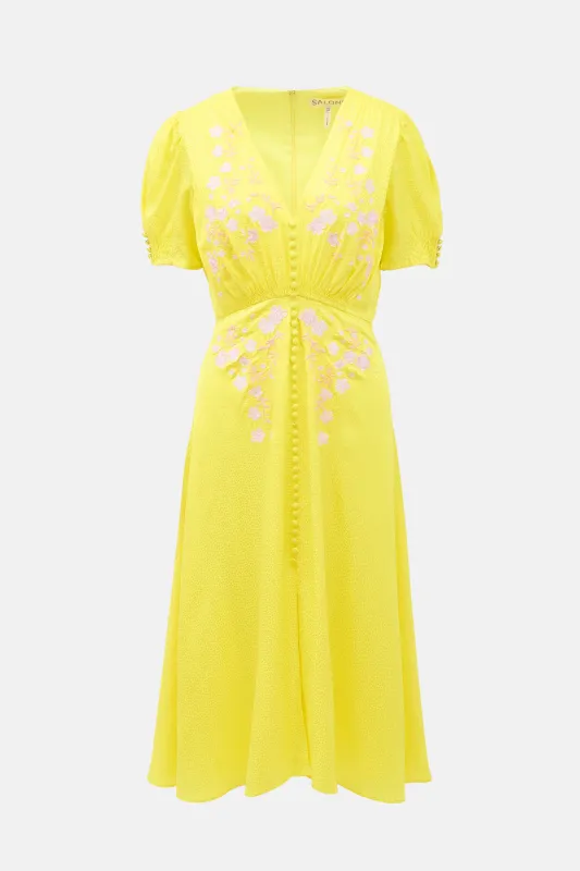 Silk Dotty Lea Dress made by SALONI