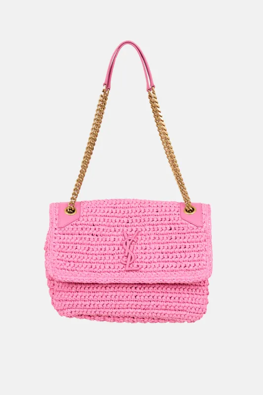 Medium Raffia Niki Bag made by VSP Consignment