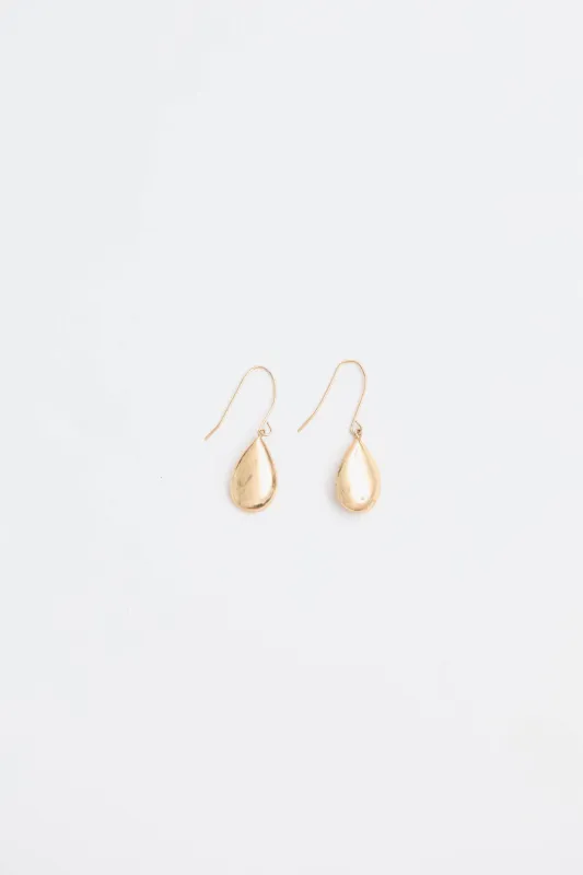 14K Yellow Gold Teardrop Earrings made by VSP Consignment