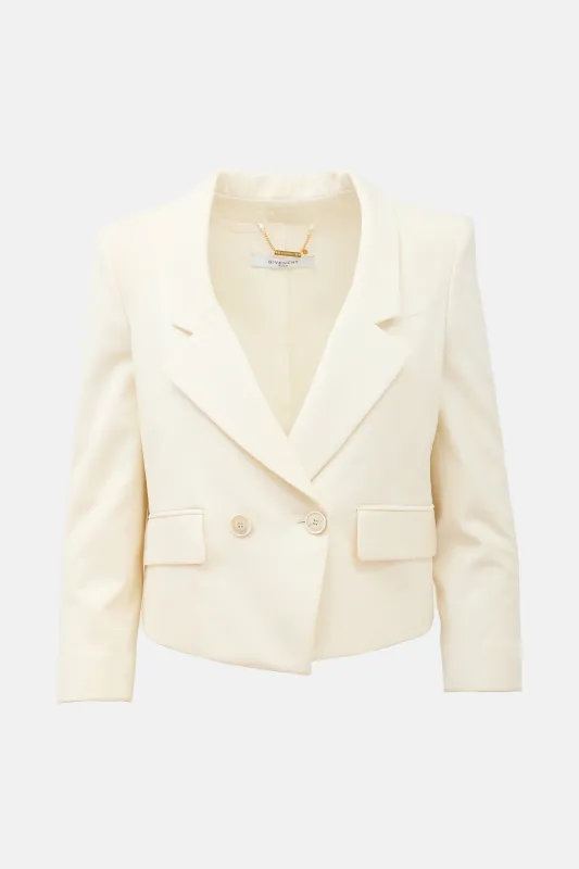 Cropped Double Breasted Blazer made by Givenchy