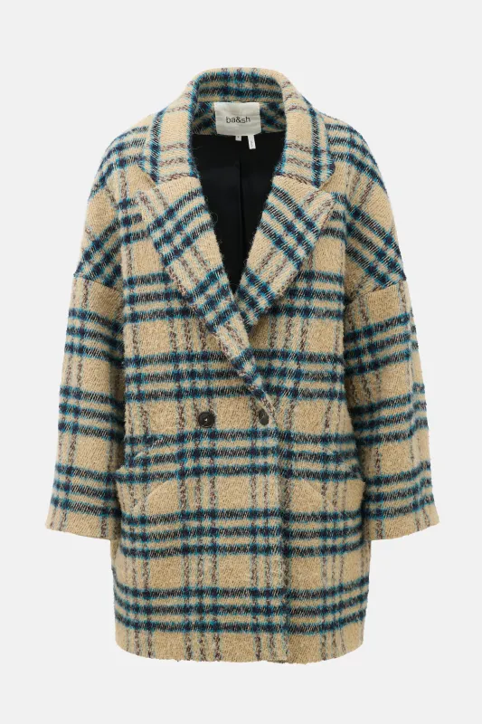 Wool Plaid Gus Coat made by VSP Consignment