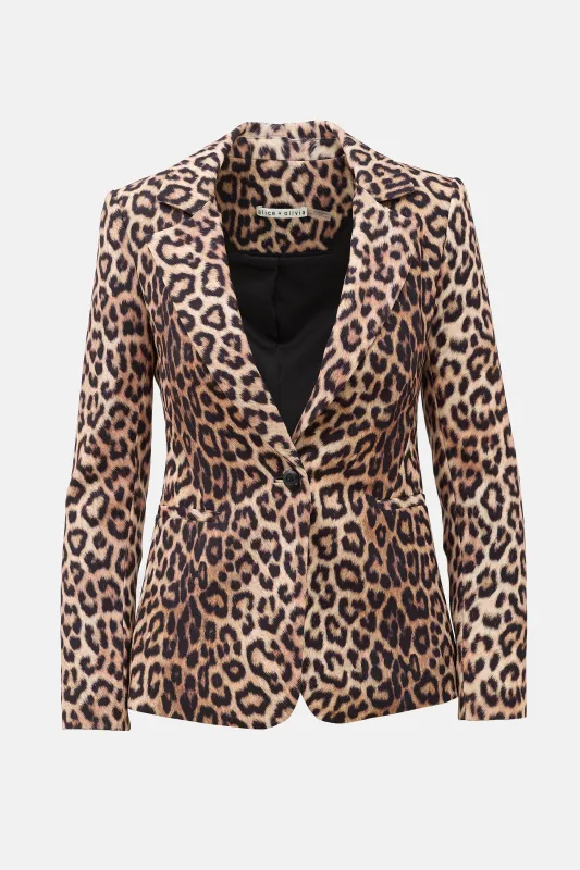 Printed Macey Blazer made by Alice + Olivia