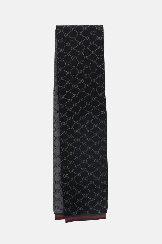 GG Web Stripe Scarf made by Gucci