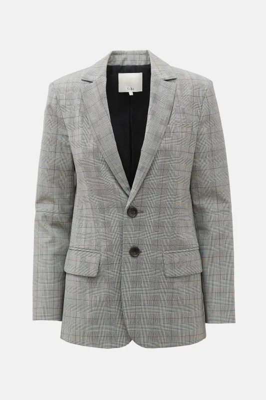 Wool Marlon Check Blazer sold by VSP Consignment