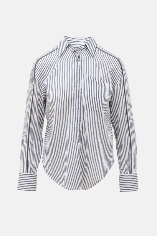 Striped Monili Shirt made by Brunello Cucinelli