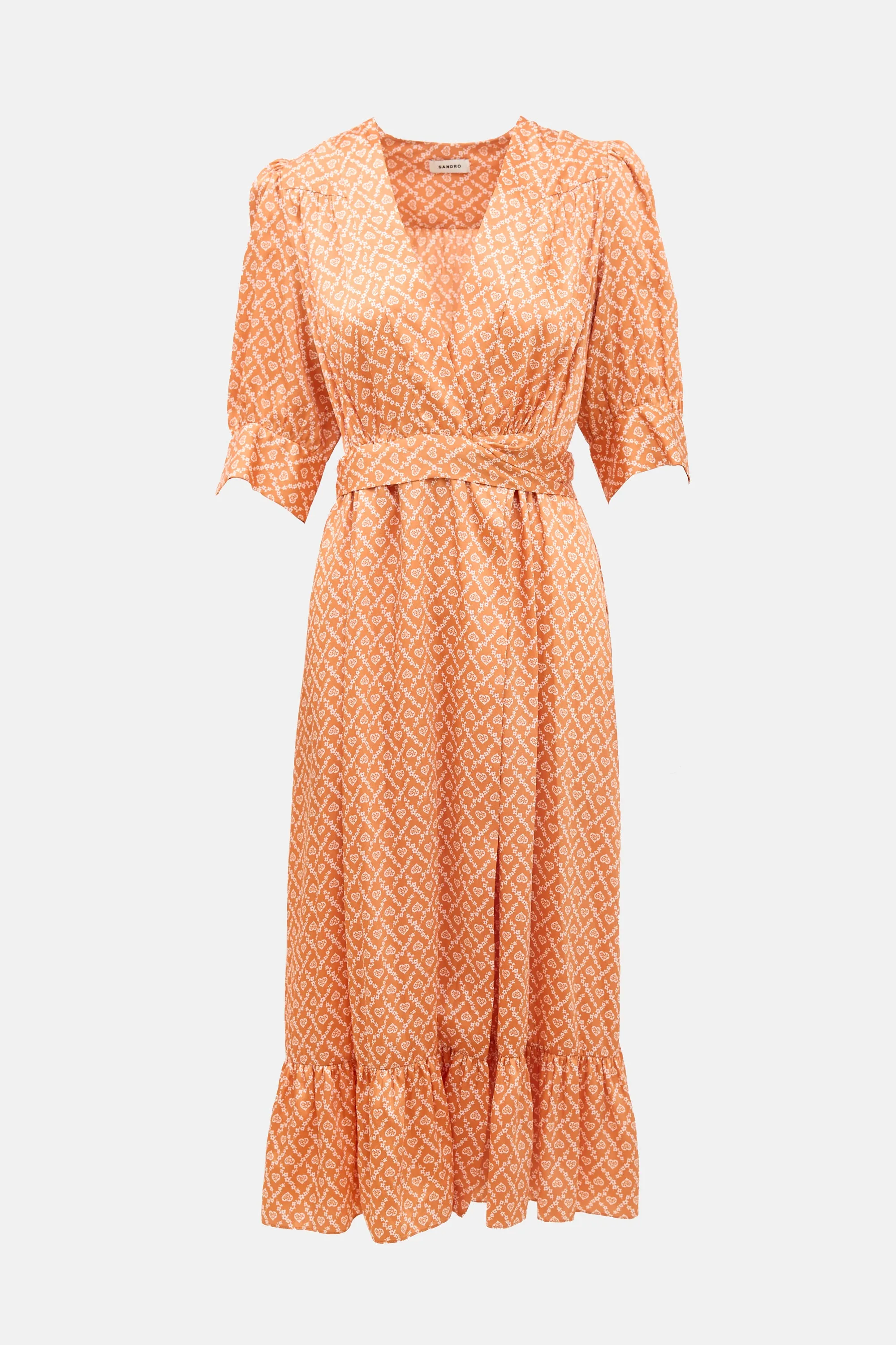 Satin Enrika Wrap Dress sold by VSP Consignment