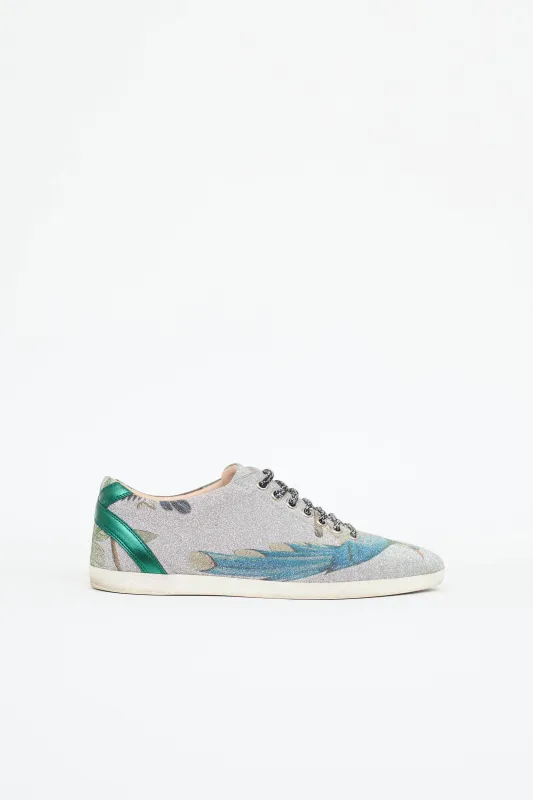 Printed Glitter Sneaker made by Gucci