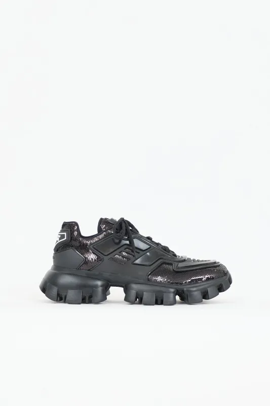 Sequin Cloudbust Thunder Sneaker made by Prada