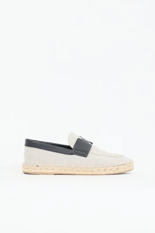Canvas Trip Espadrille Flat made by Hermes