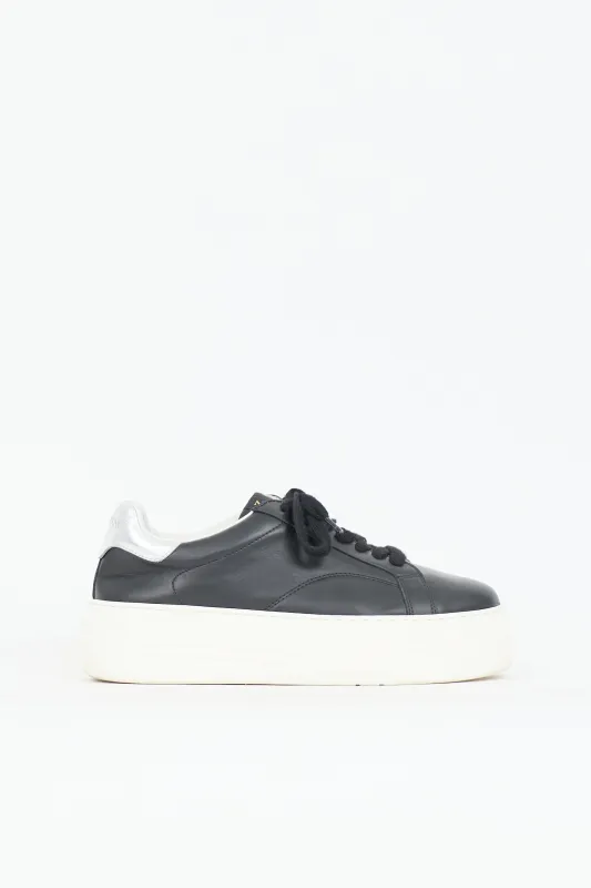 Leather Platform Sneaker made by Lanvin