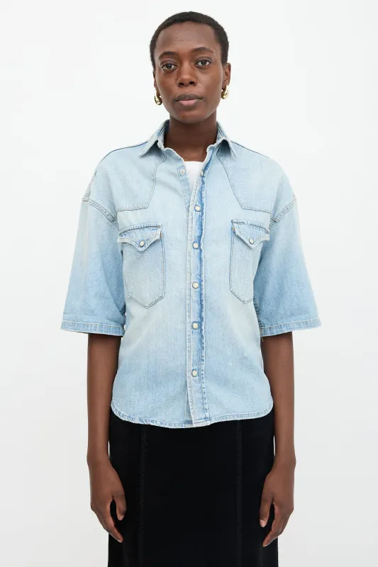 Timmy Denim Cowboy Shirt sold by VSP Consignment