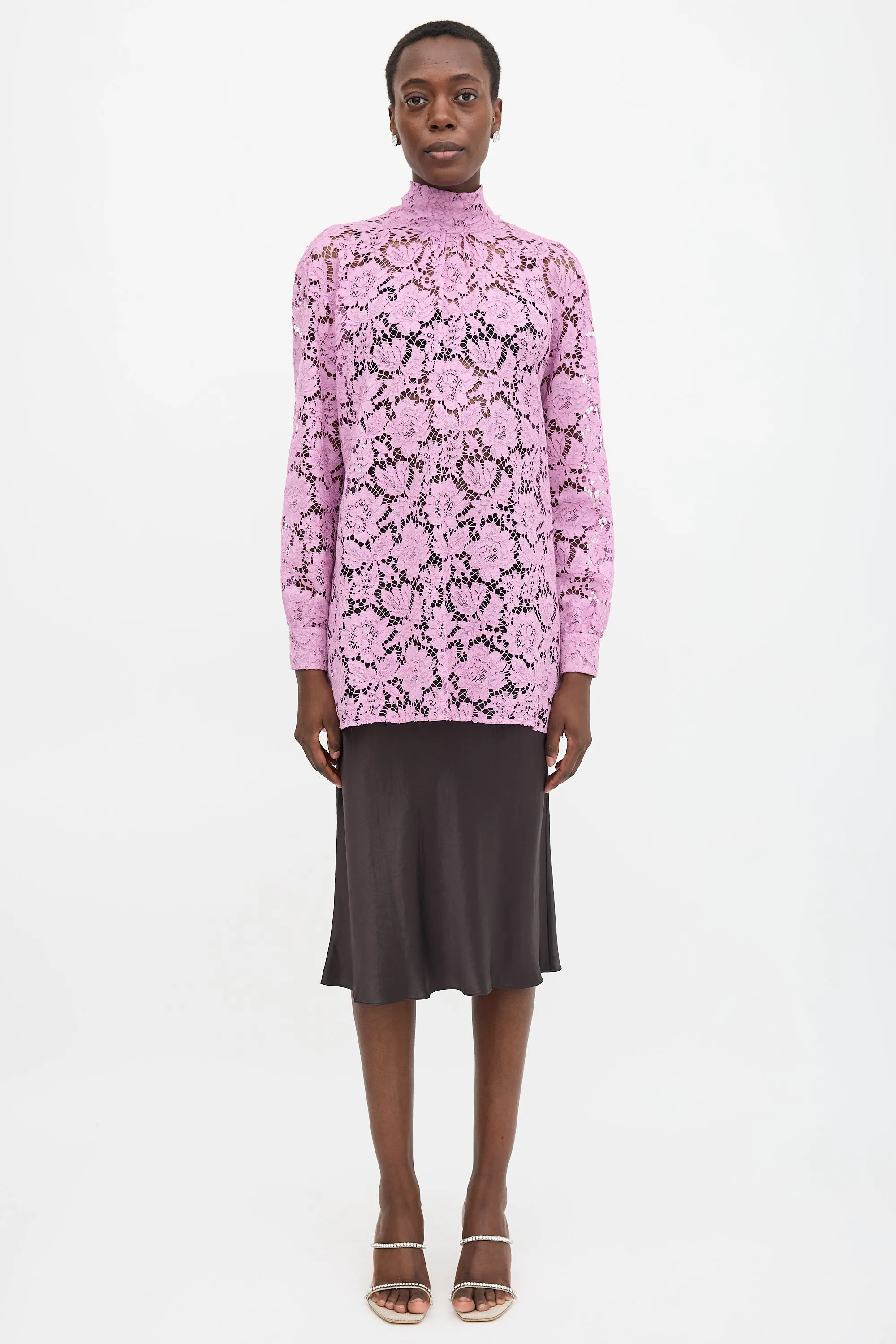 Lace Tie Tunic Blouse sold by VSP Consignment product image thumbnail 2