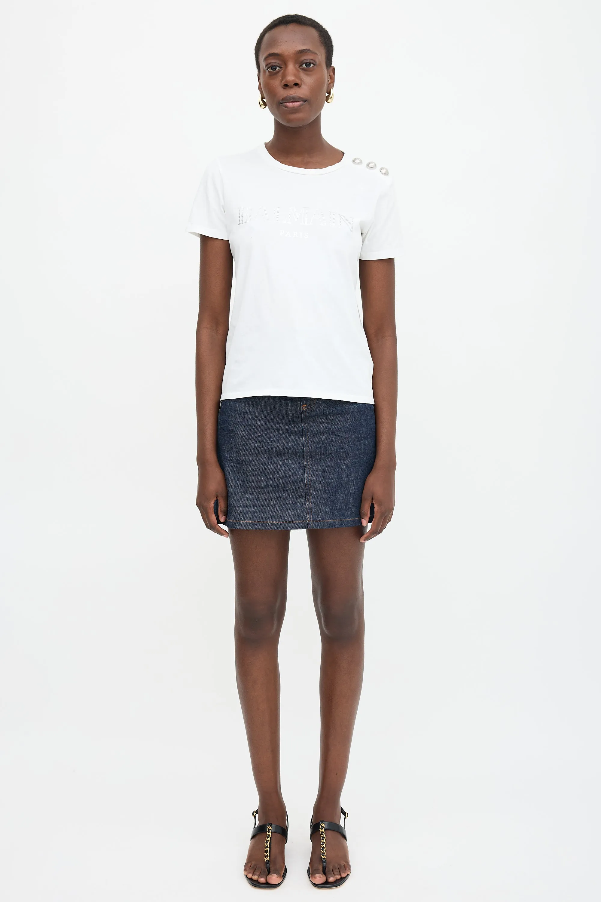 Button Logo T-Shirt sold by VSP Consignment product image thumbnail 2