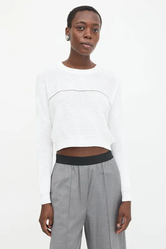 Ribbed Monili Trim Sweater sold by VSP Consignment