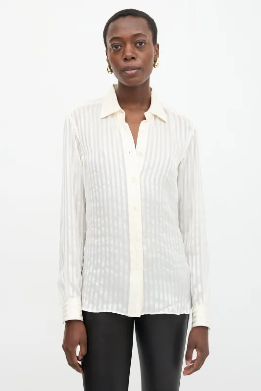 Silk Stripe Blouse made by Tom Ford