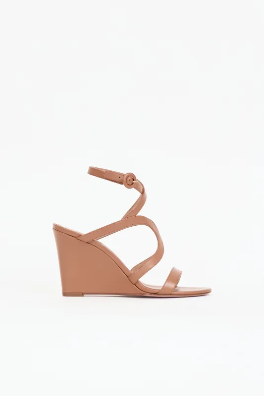 Leather Wedge Sandal made by Aquazzura
