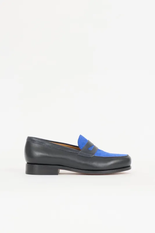 Leather & Suede Loafer made by MAISON KITSUNE