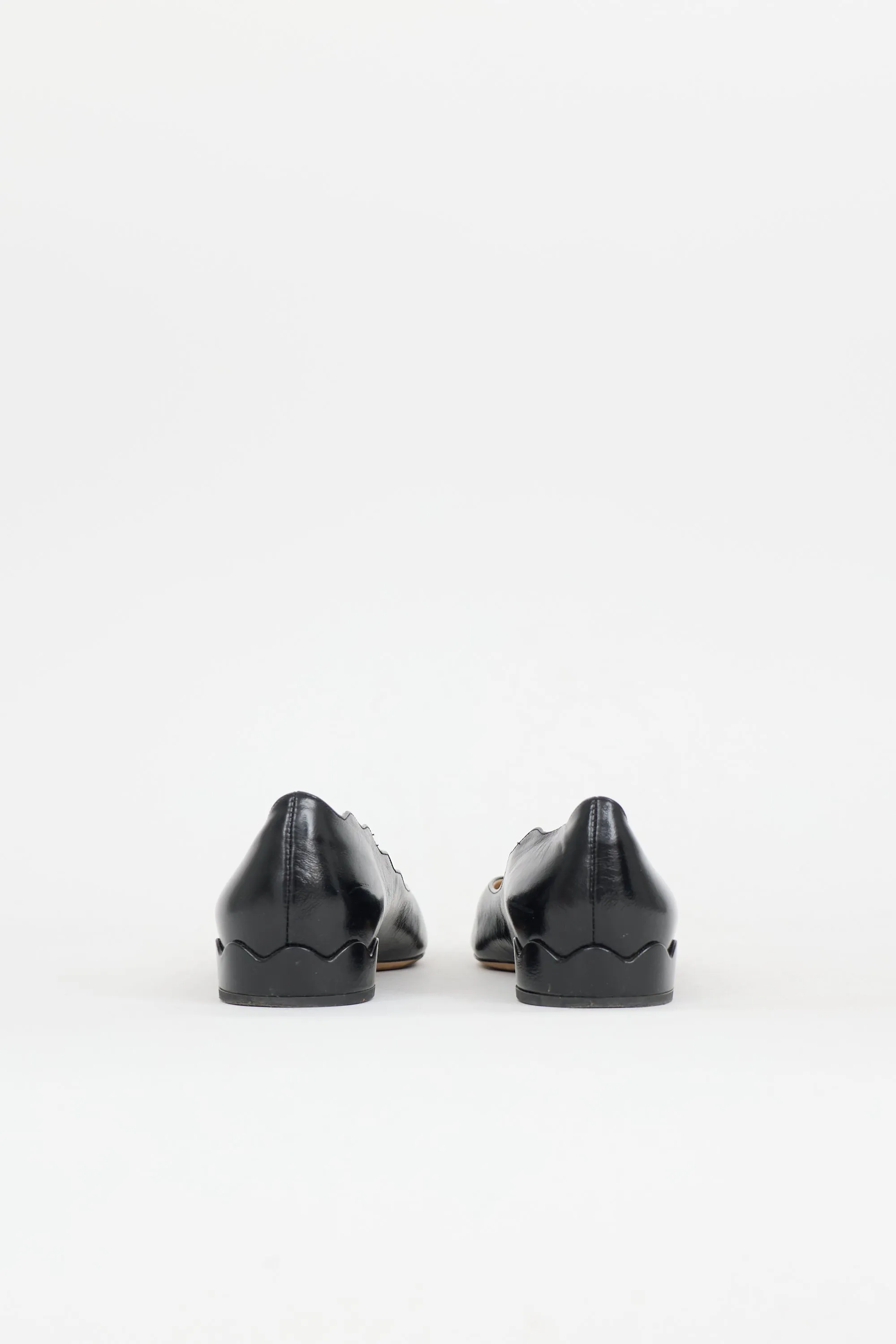 Leather Scalloped Flat sold by VSP Consignment product image thumbnail 4