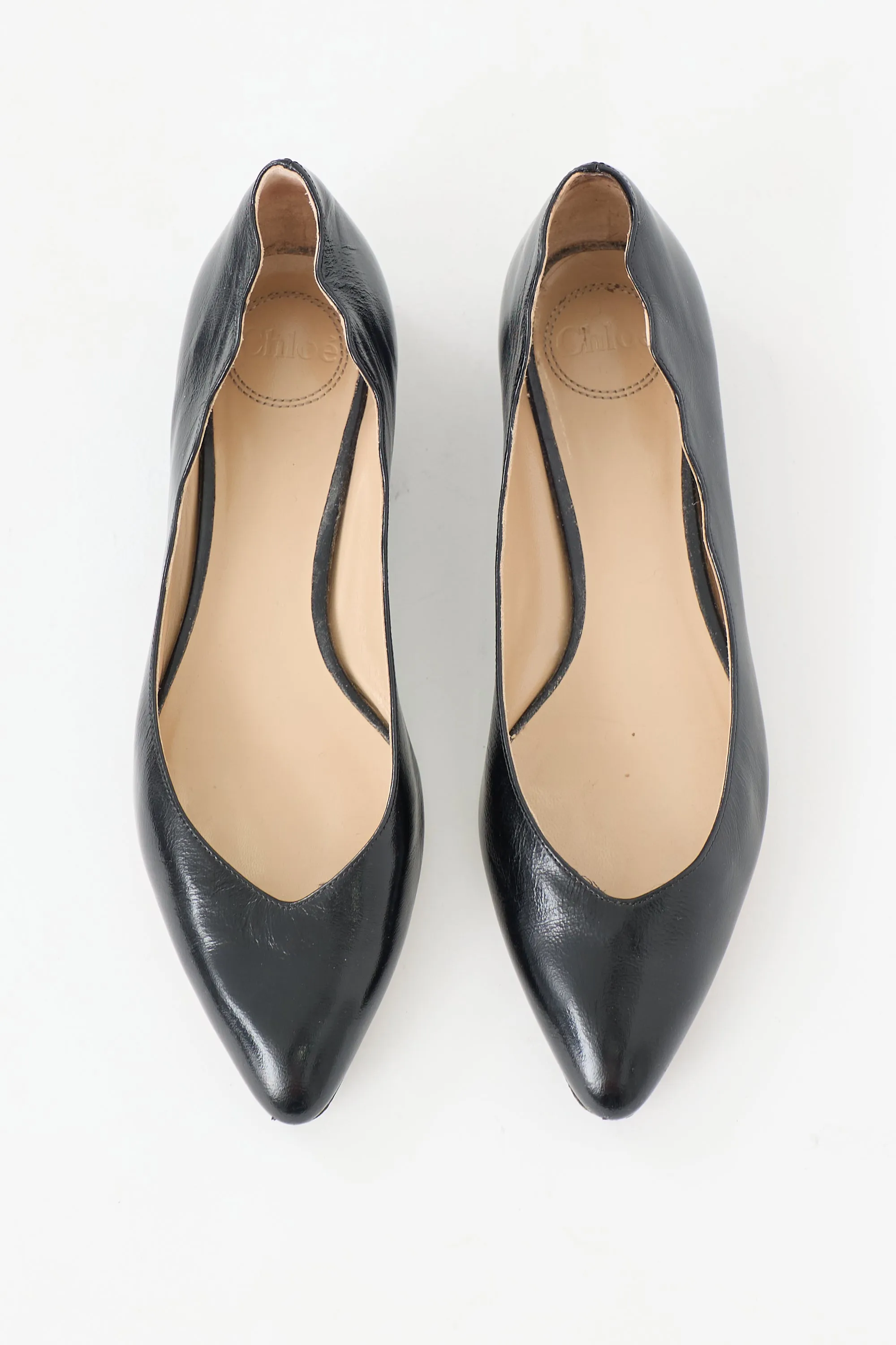 Leather Scalloped Flat sold by VSP Consignment product image thumbnail 2