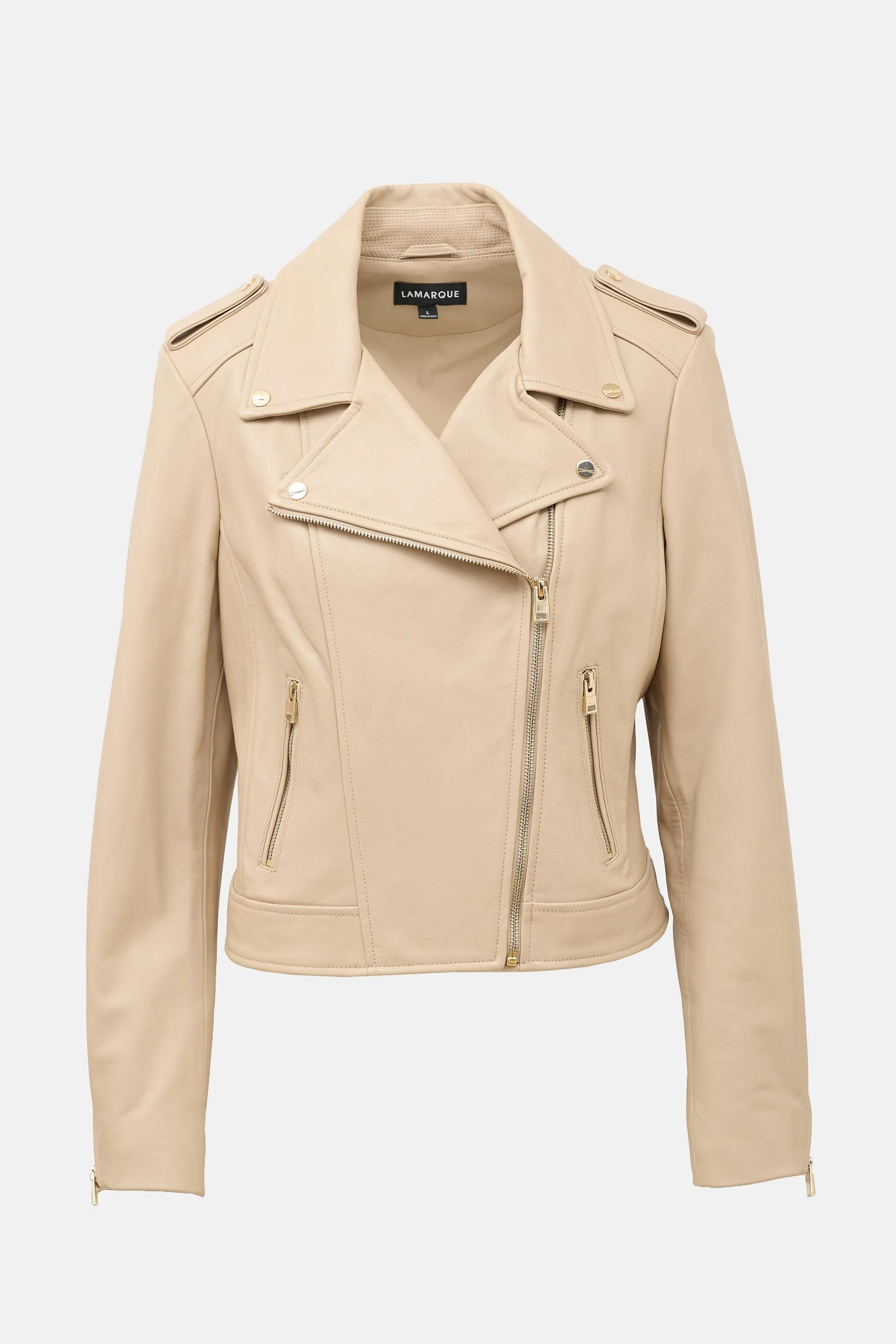 Leather Biker Jacket sold by VSP Consignment