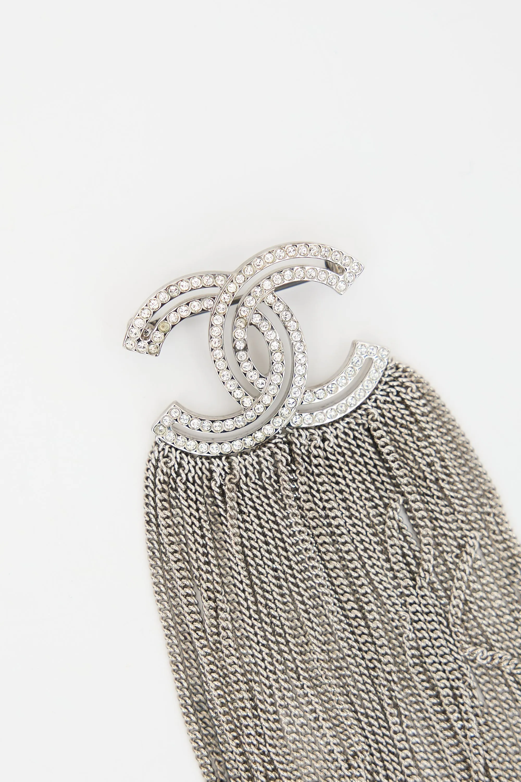Crystal Chain CC Brooch sold by VSP Consignment product image thumbnail 3
