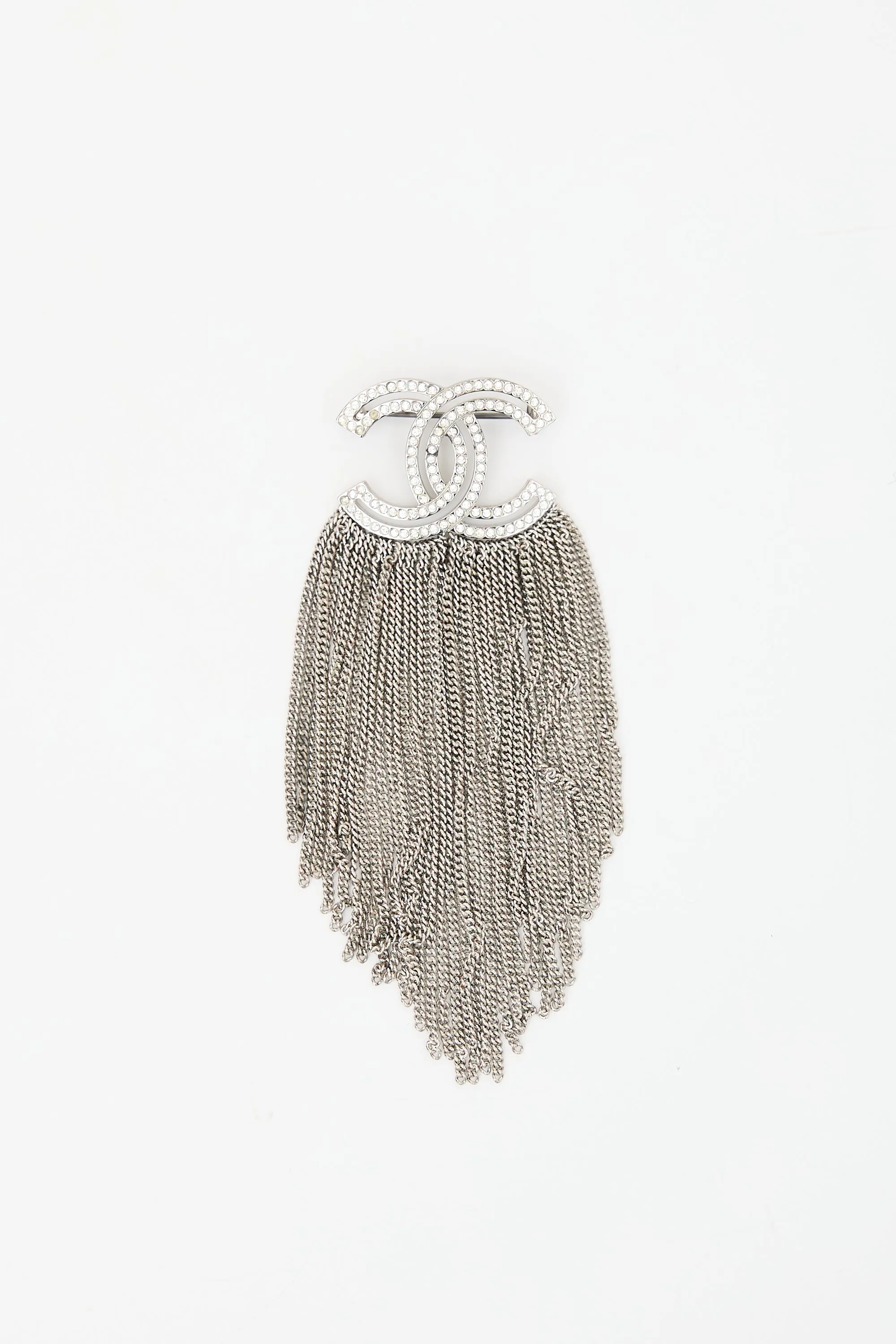 Crystal Chain CC Brooch sold by VSP Consignment