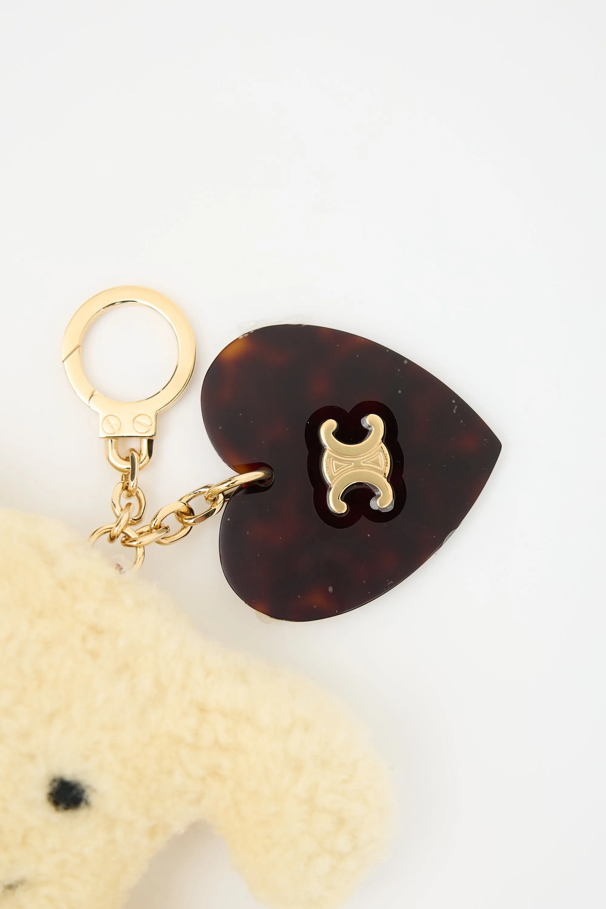 Shearling Triomphe Pom-Pom Keychain sold by VSP Consignment product image thumbnail 3